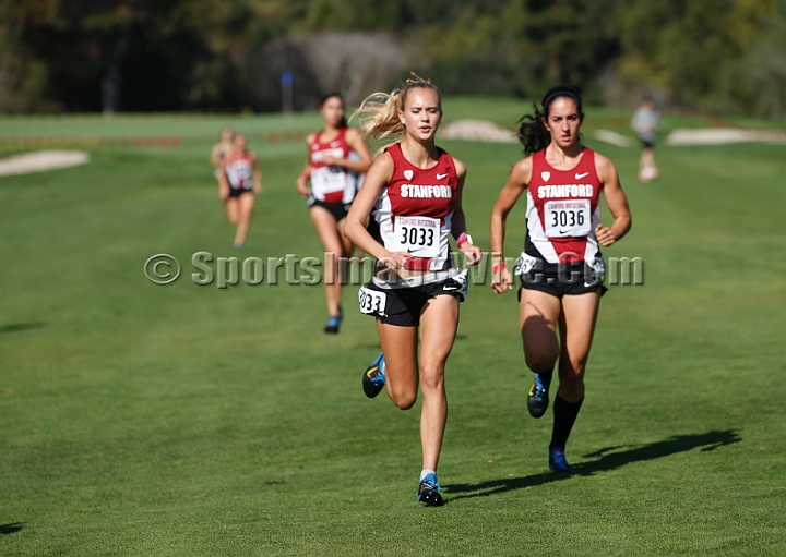 2014StanfordCollWomen-020.JPG - College race at the 2014 Stanford Cross Country Invitational, September 27, Stanford Golf Course, Stanford, California.